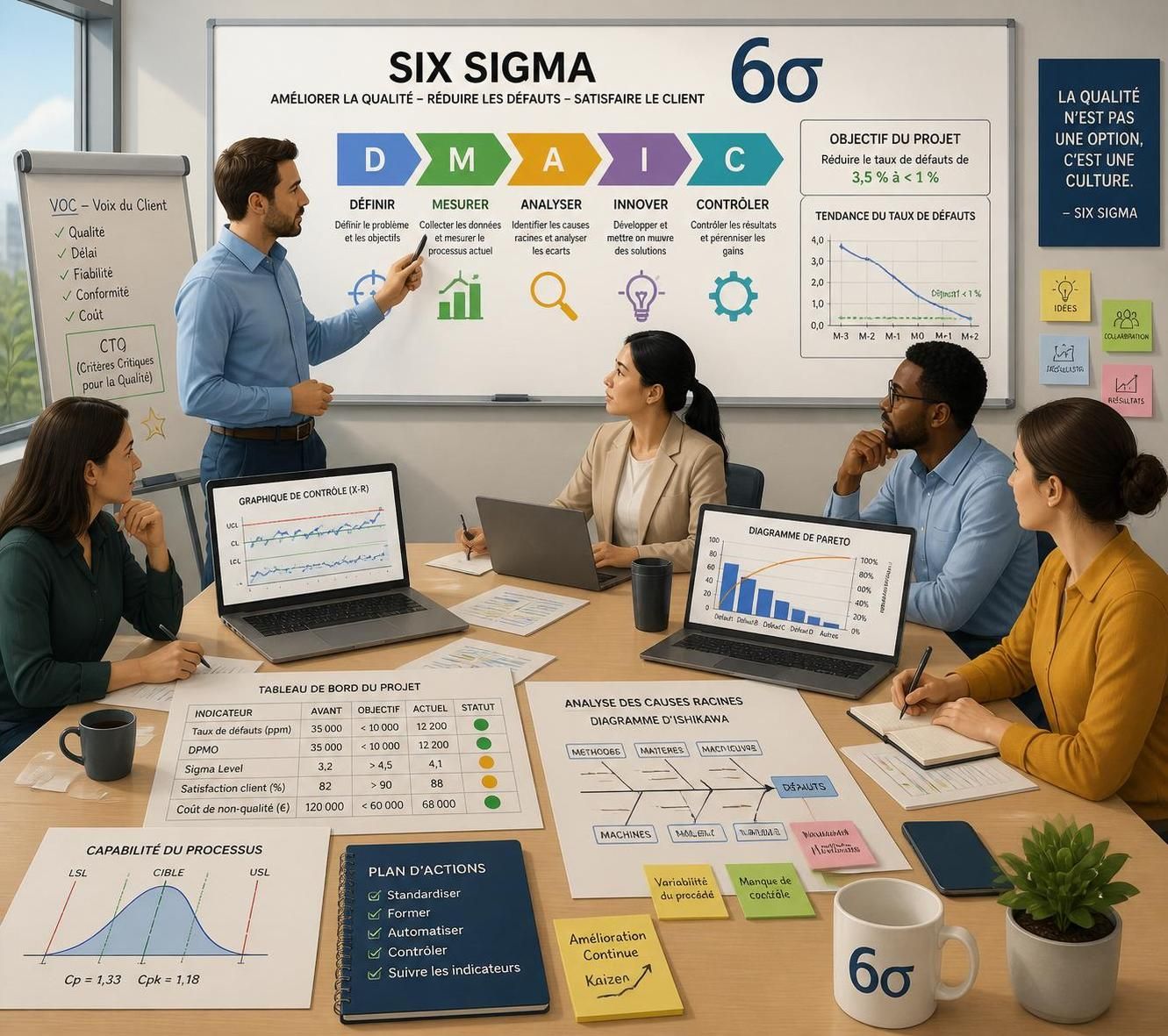 découvrez comment la méthode six sigma peut optimiser la performance de votre entreprise en réduisant les défauts et en améliorant les processus clés.