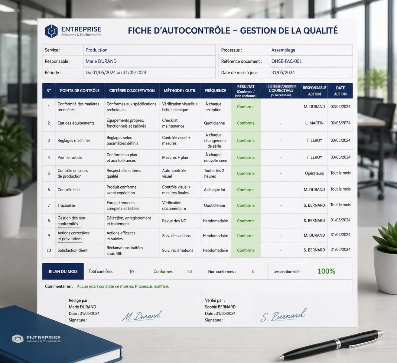 découvrez comment la fiche d’autocontrôle peut sécuriser efficacement vos processus en entreprise, en garantissant qualité et conformité à chaque étape.