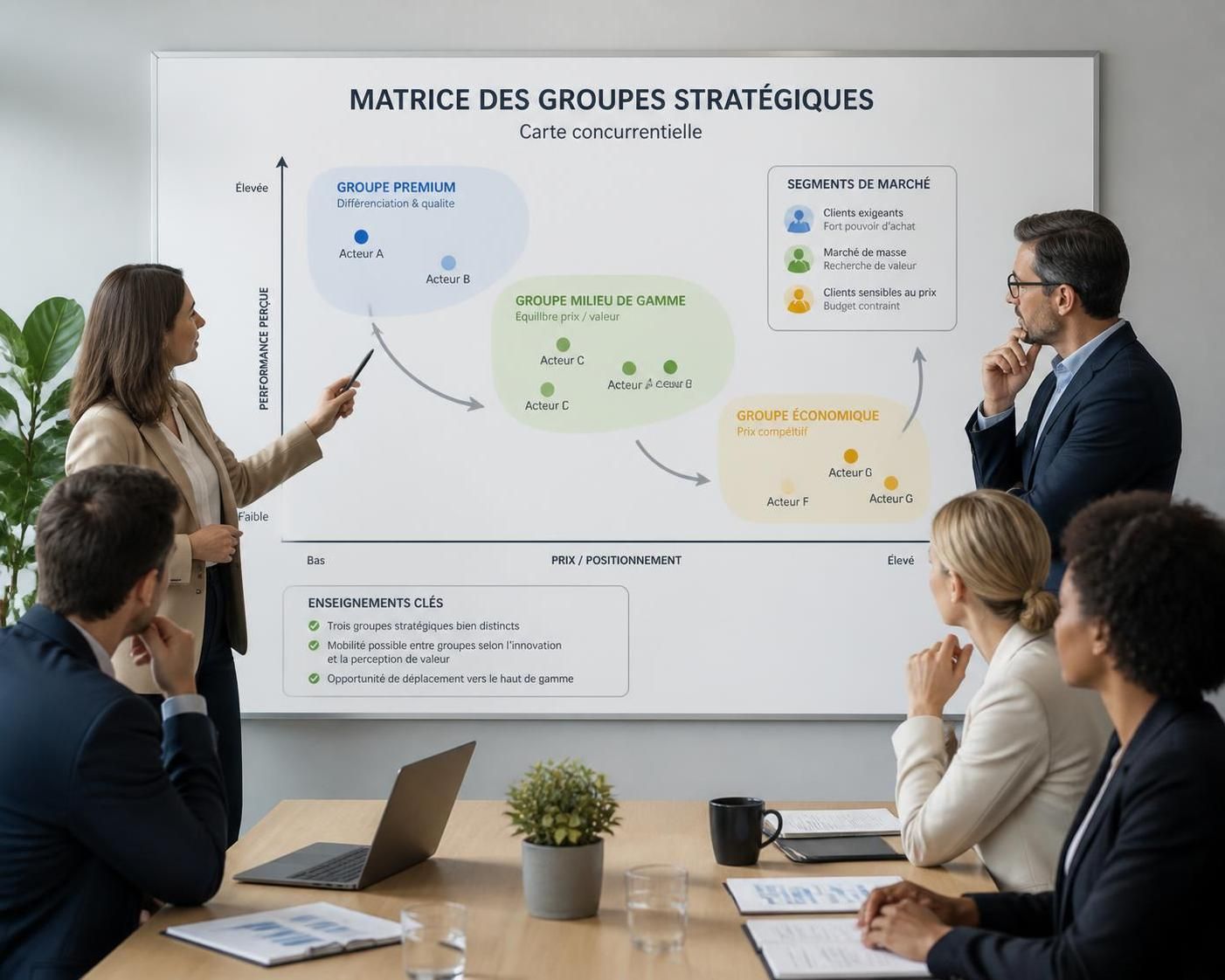découvrez comment identifier et analyser les groupes stratégiques pour créer des alliances clés et renforcer votre position dominante sur le marché.