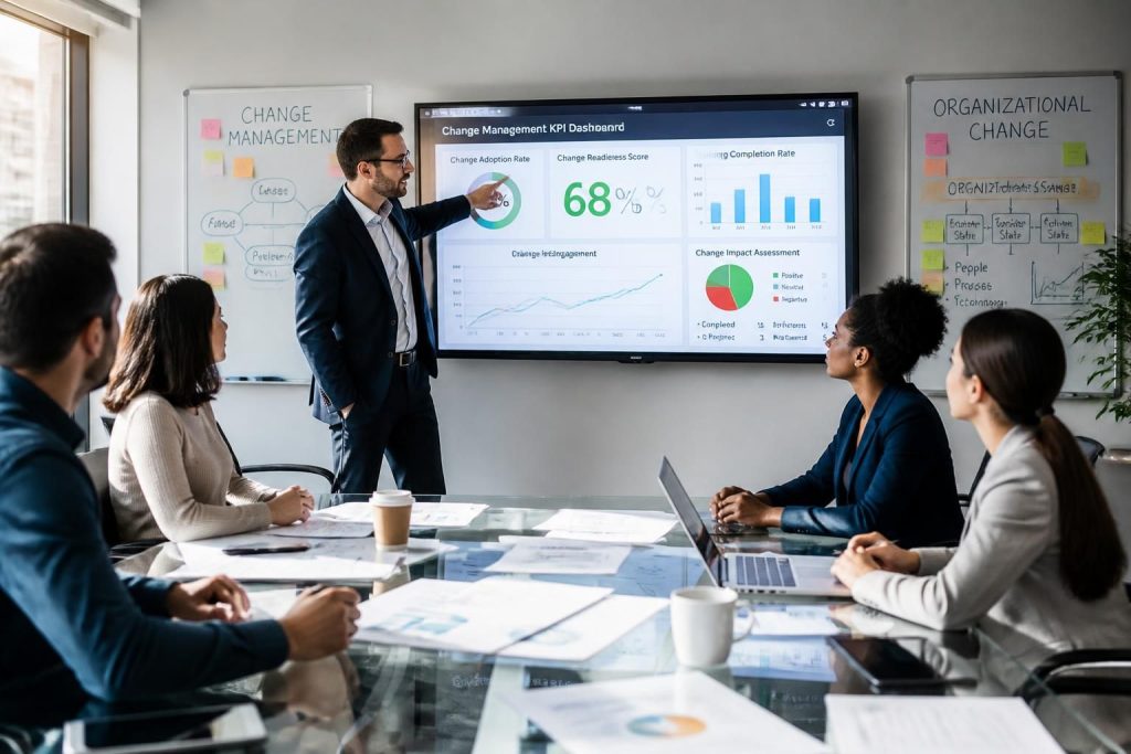 découvrez les indicateurs clés pour évaluer l'impact du diagnostic de la conduite du changement en entreprise et assurer la réussite de vos transformations organisationnelles.