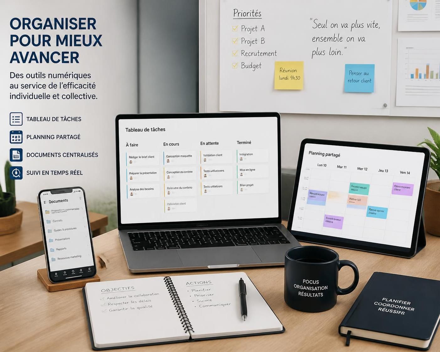 découvrez comment choisir les meilleurs outils d’organisation pour augmenter efficacement votre productivité au quotidien.